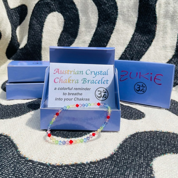 Swarovski Crystal Rainbow Chakra Bracelet - Picture 2 of 5
